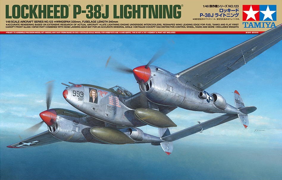 61123T Сборная модель Lockheed P-38J Lightning Tamiya