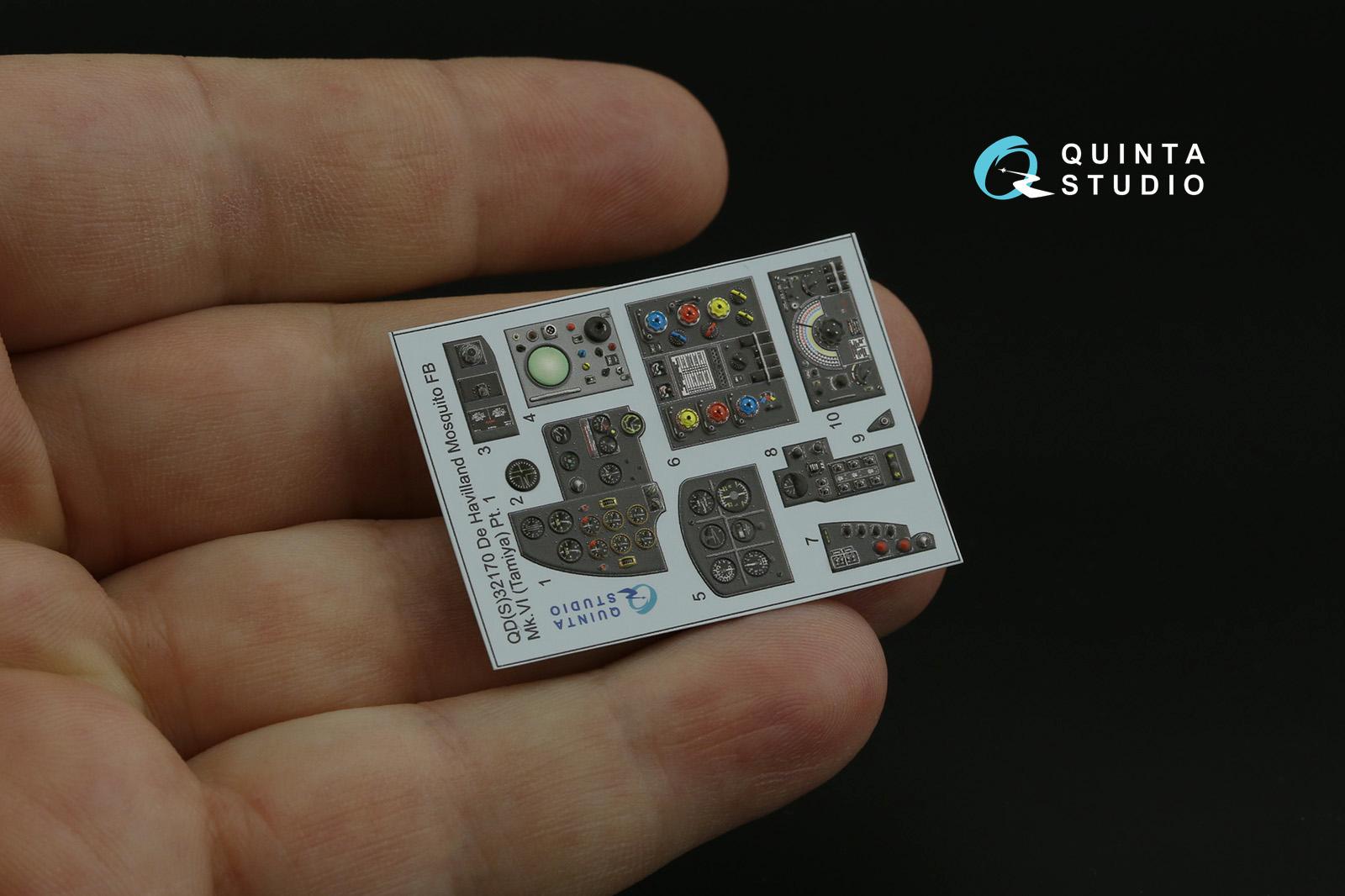 QD32170 3D Декаль интерьера кабины DH Mosquito FB Mk.VI (Tamiya)