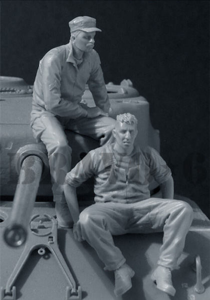 B6-35109 Миниатюра US Tank Crew (2) 1944-45