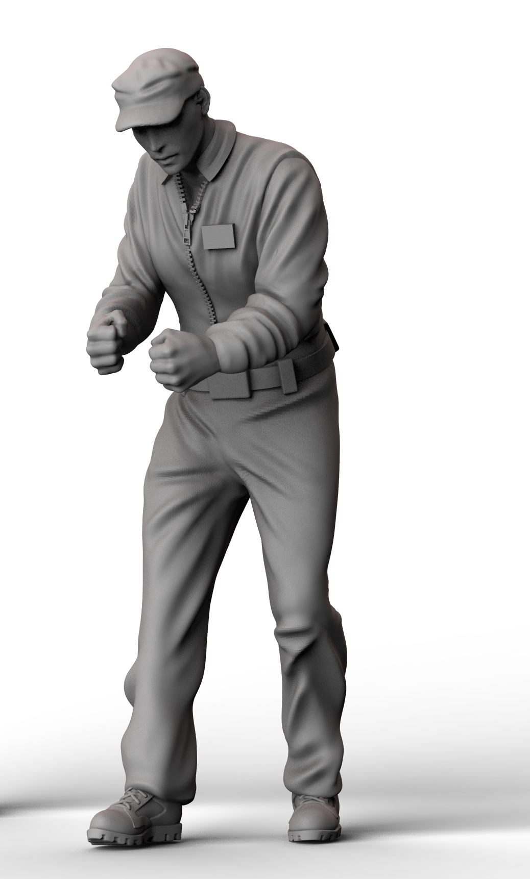 AM4893 Техник осматривает пушку