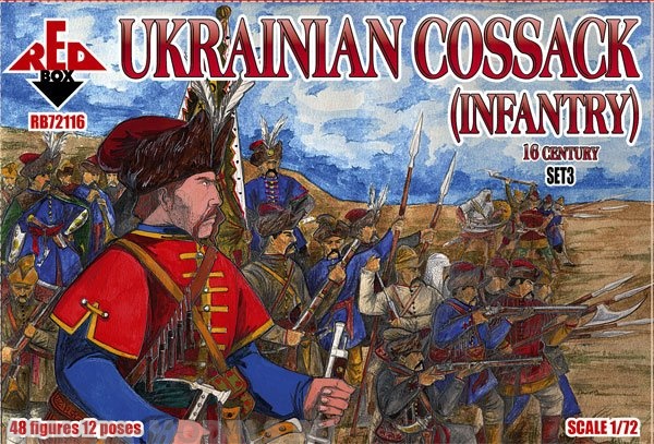 RB72116 Ukrainian cossack infantry. 16 cent. Set 3  1/72 Red Box