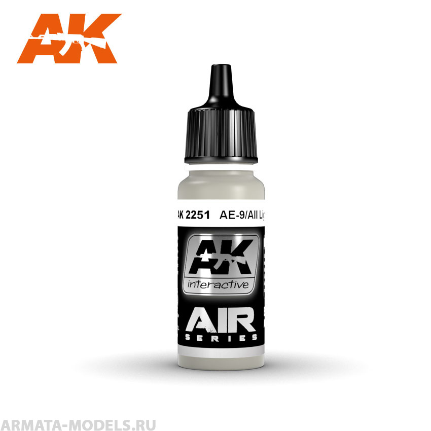 AK2251 Акриловая краска AE-9/AII Light Grey 17ml