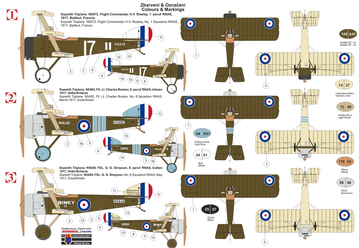 KPM0183 Sopwith Triplane Aces KP Models