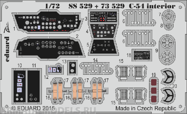 SS529ED C-54 interior S.A. 1/72