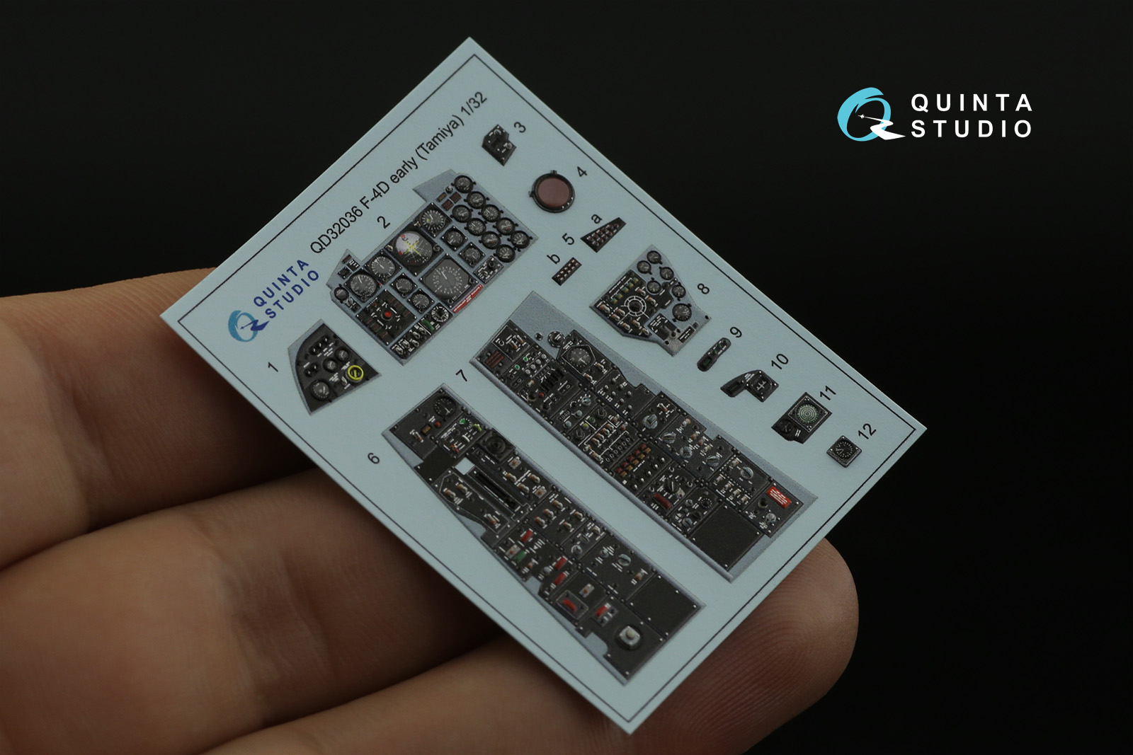 QD32036 3D Декаль интерьера кабины F-4D (Tamiya)