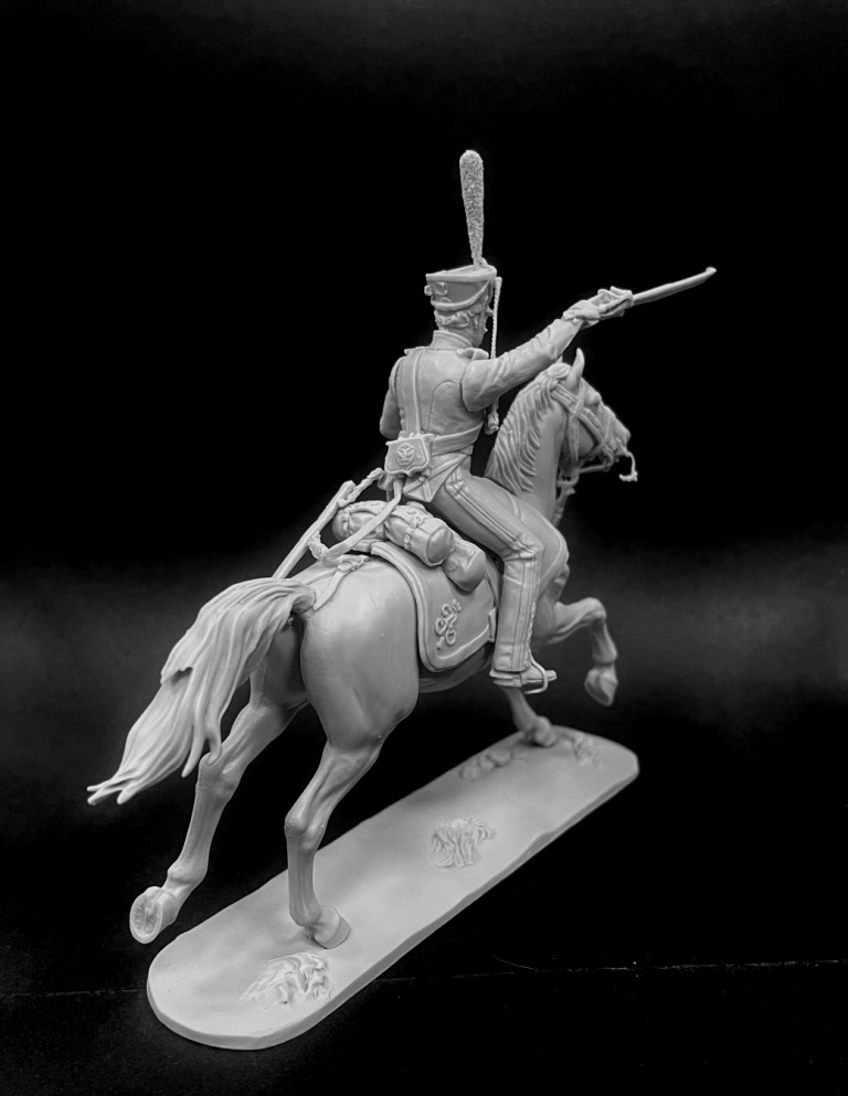 CHM-54342. Рядовой армейских конно-егерских полков, Россия 1813-14 гг. 54 мм. Материал - смола. Chronos Miniatures