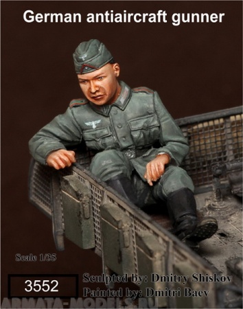 3552SOGA German antiaircraft gunner SOGA Miniatures