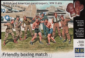 Набор фигурок MB35150 Дружественный матч по боксу. Британские и американские фигуры