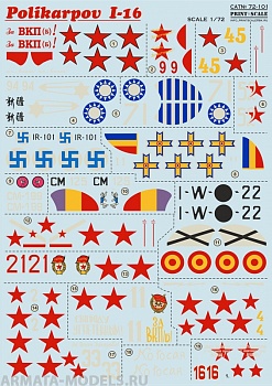 PS72-101 Декаль I-16