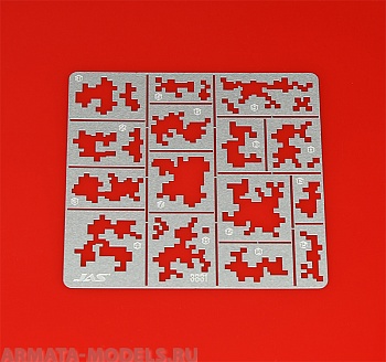 3831J Трафарет Цифровой камуфляж, мелкий