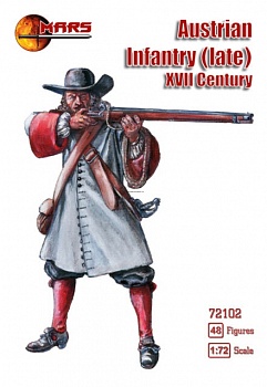 72102MR Фигуры Austrian Infantry (late) 17 cent. 1/72