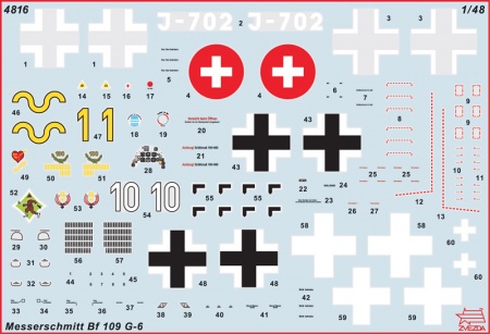 4816 Немецкий истребитель Мессершмитт BF-109 G6 Звезда