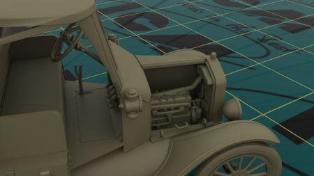 35661 Model T 1917 санитарная, Американский автомобиль I МВ ICM