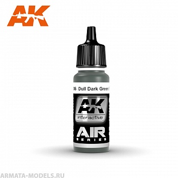 AK2106 Акриловая краска Dull Dark Green (FS 34092) 17 ml