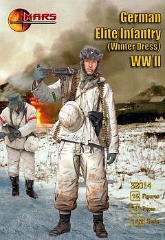 32014MR Фигуры WWII German Elite in winter dress Mars, 1/32