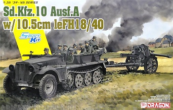 6939Д 1/35 Sd.Kfz.10 + 10.5cm le.FH.18/40