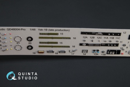 QD48004Pro 3D Декаль интерьера кабины Як-1Б (для модели Моделсвит)