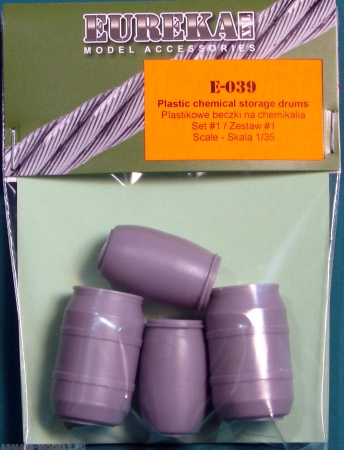 E-039 Plastic Chemical Storage Drums Set#1
