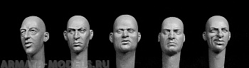 HH37 5 additional bald heads, European features