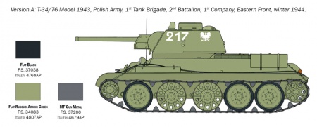 7078ИТ Танк T-34/76 Model 1943 Italeri