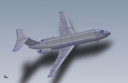 ЕЕ144143_4 Авиалайнер BAC 1-11-200 KLM Восточный экспресс