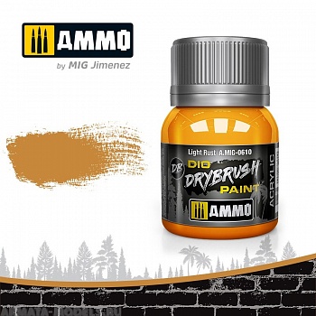 AMIG0610 Ammo Mig Краска акриловая DRYBRUSH  Light Rust