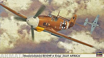 09804 Самолет Messerschmitt Bf109F-4 Trop JG27 AFRICA