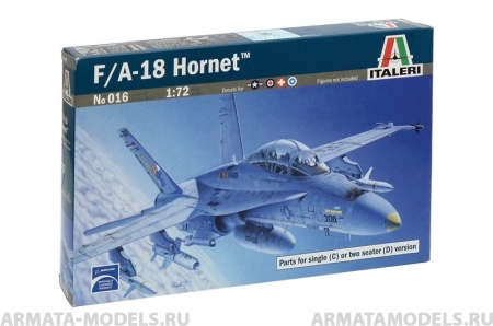 016ИТ Самолет F/A 18 WILD WEASEL C/D Italeri