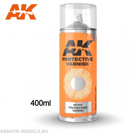 AK1015 Защитный лак Protective Varnish - Spray 400ml (Includes 2 nozzles)