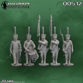 005.12АП Русская тяжёлая пехота: командная группа гренадер