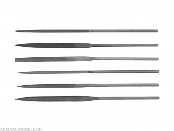 Набор DEXX: Надфили, улучшенная инструментальная сталь У10, 6шт