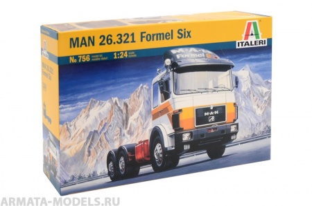 756ИТ Грузовик MAN 26.321 Formel 6 Italeri