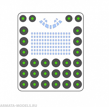 AM144111 Маска окрасочная для Ту-154 Звезда