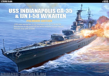 14113 Корабль  U.S.S. CA-35 INDIANAPOLIS PREMIUM EDITION :LE