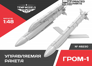 48230 УПРАВЛЯЕМАЯ РАКЕТА ГРОМ-1 1/48