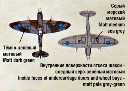 72012 Британский истребитель Спитфаер Мк.XIV vs Немецкая ракета Фау-1 ARK model