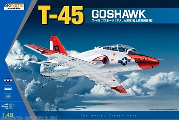 К48038 Самолет УТГ Т-45 Goshawk (US Navy) (комиссия) (KINETIC) 1/48