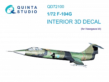 QD72100 3D Декаль интерьера кабины F-104G (Hasegawa)