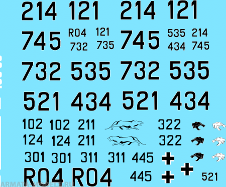 72017CD Декаль PzKpfw V Ausf D 1/72