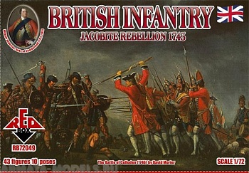 RB72049 Фигуры Jacobite Rebellions. British Infantry 1745 