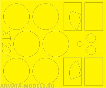 XT201ED  Окрасочная маска Kfz.2 Radio Car 1/35