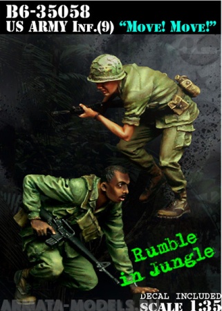 B6-35058 US Army Infantry (9) Move! Move! Bravo6