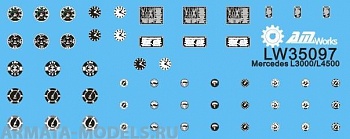 LW35097 Vehicle Dials and Placards Mercedes L3000/L4500