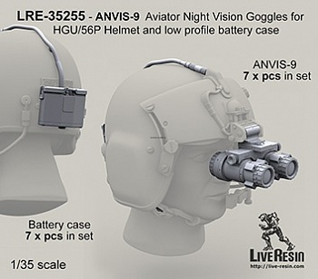 LRE35255 Очки ночного видения ANVIS-9 Aviator Night Vision Goggles для шлема HGU/56P