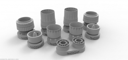 48577TMP Сопла двигателя АЛ-41Ф-1 для Су-57