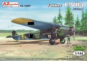 AZ14407 Самолет Fokker F-VIIA Military