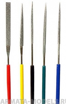 TLD-5 Набор надфилей разной формы с алмазным напылением