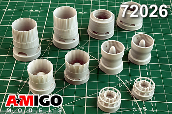 АМG72026 Су-57 сопло двигателя АЛ-41Ф1С для модели Звезда (Advanced Modeling) 1/72