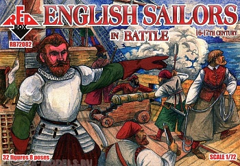 RB72082 Фигуры English Sailors in Battle 16-17 century 