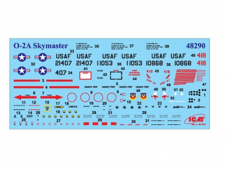 48290 Cessna O-2A Skymaster, Американский самолет-разведчик ICM